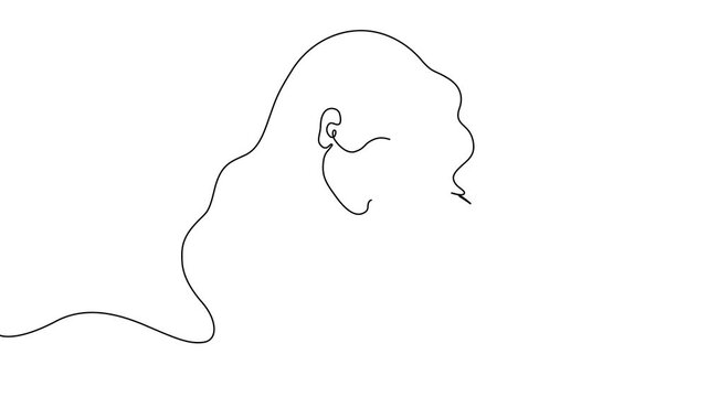 One Line Illustration &ndash; Mother Holding Baby with &ldquo;Happy Mother&rsquo;s Day&rdquo; Message