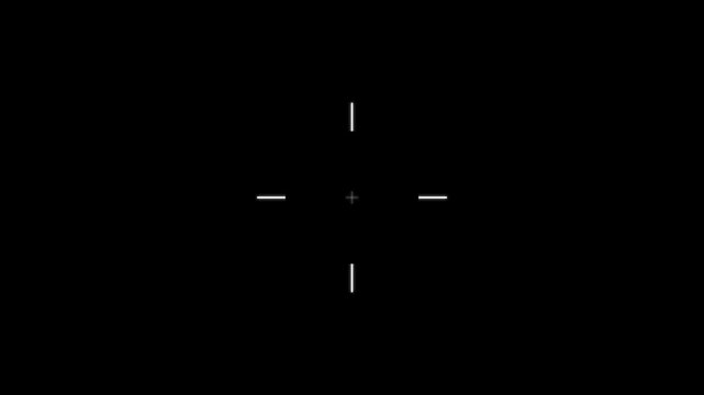Crosshair target icon for focus concept design