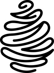 Pinecone Vector Illustration © N2