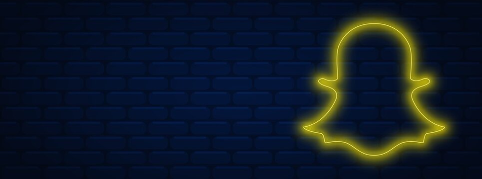 snapchat background.snapchat logo. snapchat illustration. snapchat neon