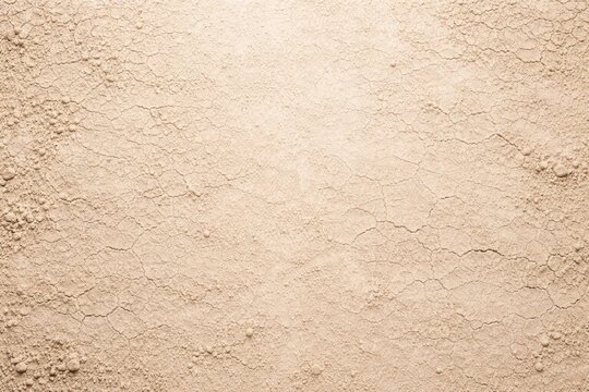 minimalist dry clay soil panel backdrop under high key lighting with copy space