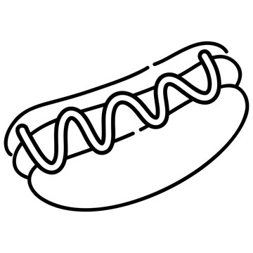 hot dog food icon
