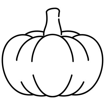 pumpkin icon line style