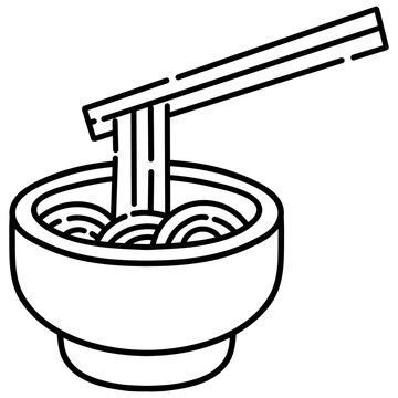Noodles with Chopsticks Icon
