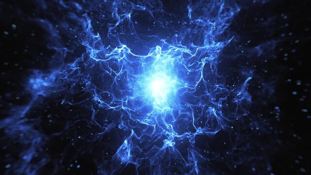 Shockwave Galaxy Slow Motion Spinning Background
Abstract shockwave frozen explosion background featuring a space galaxy landscape in slow motion with fractal particles shining and depth of field
