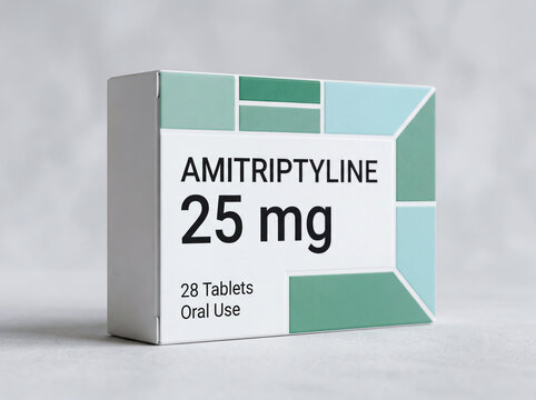 Amitriptyline 25 mg medication for mental health and pain relief
