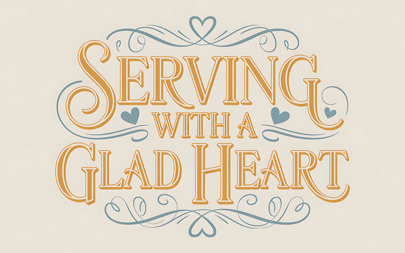 serving with a glad heart