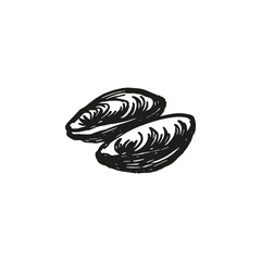 Two Mussels Sketch © Bamby