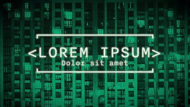Secret Hidden VHS Overlay Colored Screen Title