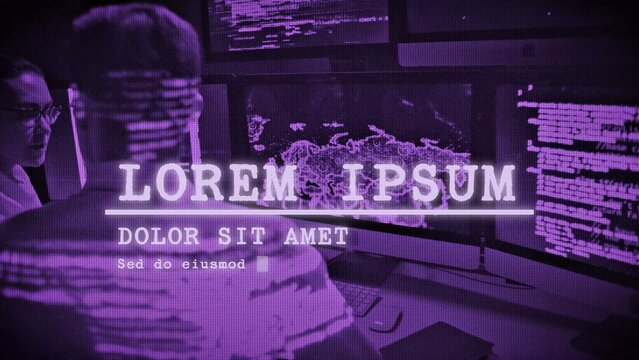 Secret Hidden VHS Overlay Colored Screen Title
