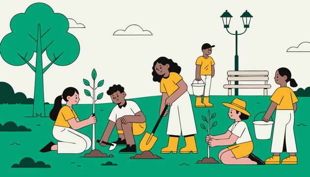 Children Planting Trees Images  Browse 325,445 Stock Photos, Vectors, and  Video | Adobe Stock