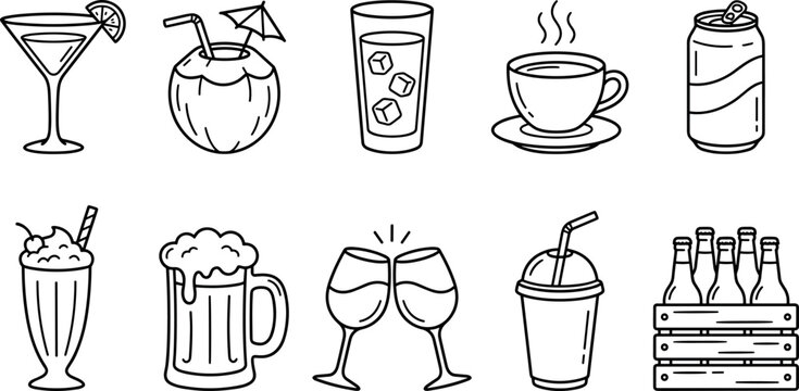 Vector Collection of Nine Nuts and Seeds Including Peas, Walnuts, Coconut, Pistachio, Peanuts, Hazelnut, Almond, and Pecans for Cooking, Snacks, and Healthy Food Illustrations