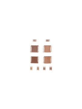 Set of surface mount ceramic capacitors is isolated