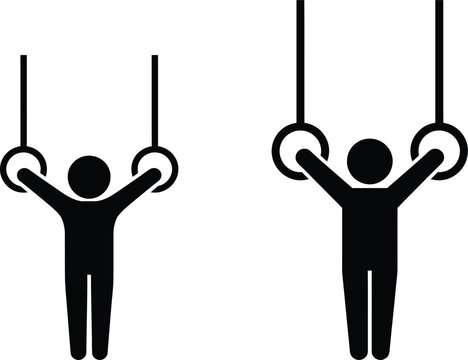 Two gymnasts performing on parallel bars