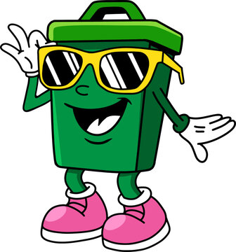 Save Earth Day Cartoon with Happy Planet Character