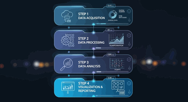 Data Science Process Steps Infographic