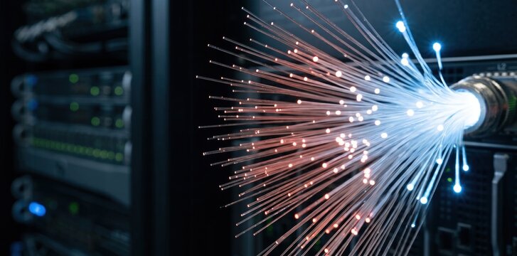 Fiber Optic Energy Meter Monitoring Power Consumption in Digital Infrastructure
