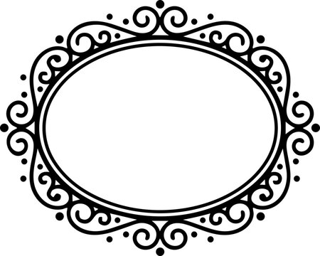 Elegant Gold Oval Frame