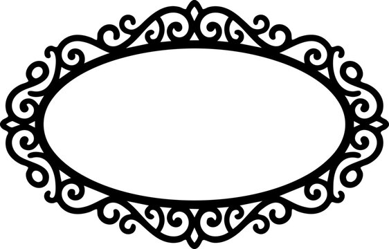 Elegant Gold Oval Frame