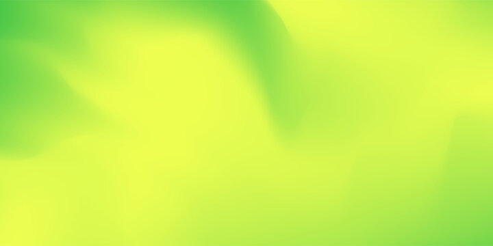 Aesthetic Fresh green and yellow gradient background. Abstract green blurry vector texture. Nature gradation pattern. Aesthetic