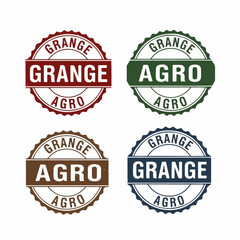 Obraz premium Eco Friendly Organic Farm Label Vintage Style