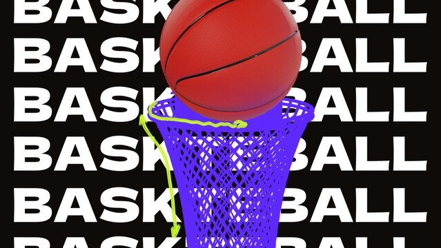 Fastbreak Basketball 3D & Scribble Intro