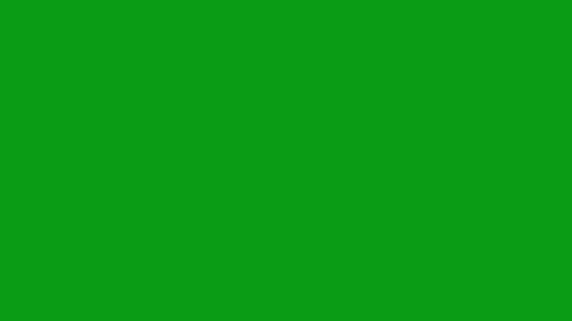 Click explosion Effect icon animation isolated in white and green background.Clicking sound overlay with circular lines pop up Alpha.