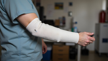Fototapeta premium Doctor checking a patient blood pressure with a nurse assisting nearby