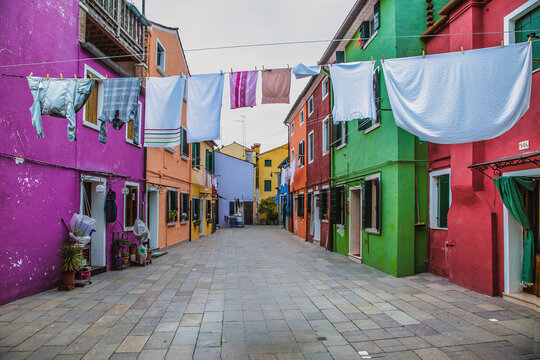 La stesa a Burano