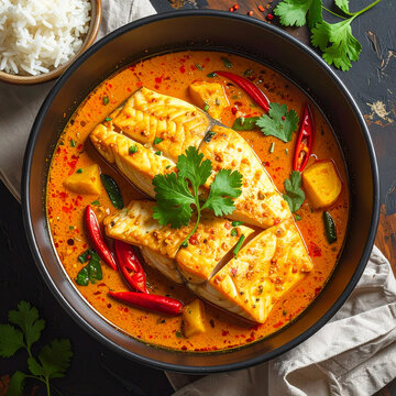 Spicy Thai Red Fish Curry
