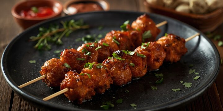 Authentic Pashtun style spiced minced chicken kebab