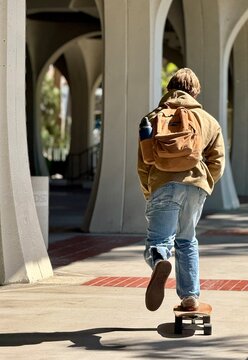 young man with skateboard