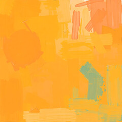 Fototapeta premium Orange and Yellow Abstract Brush Strokes Background