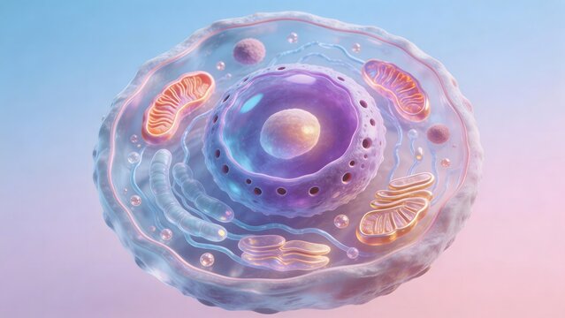 Cellular structure with organelles