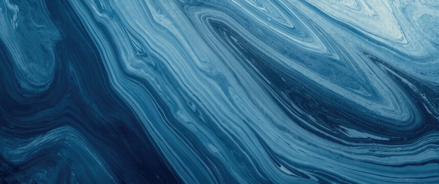 Swirling Slate Blue Paint Texture Canvas Background, Smooth Finish, Abstract Design