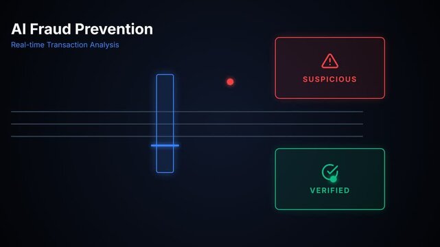 AI Fraud Prevention system analyzes transactions in real-time for suspicious activity