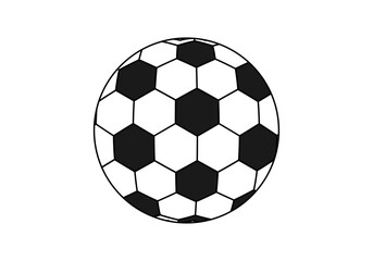 Balón de fútbol clásico con paneles blancos y negros © Gabrieuskal
