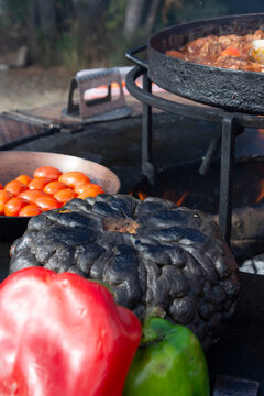 parrillada de vegetales a las brasas
