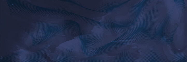 Obraz premium Abstract blue banner design vector, dynamic sporty horizontal background template for media promotion or web banner. Vector ilustration