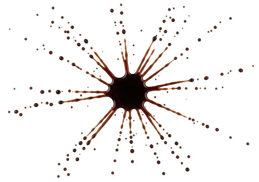 Stylized black geometric starburst pattern with radiating lines isolated on transparent background