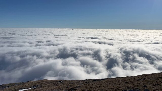 Timelapse above the clouds from Mount Stol, Slovenia