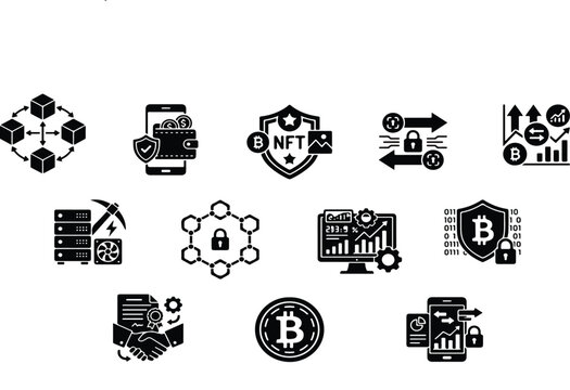 Futuristic AI & Cyber Security Icon Pack