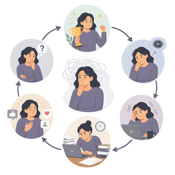 Impostor syndrome cycle workplace mental health