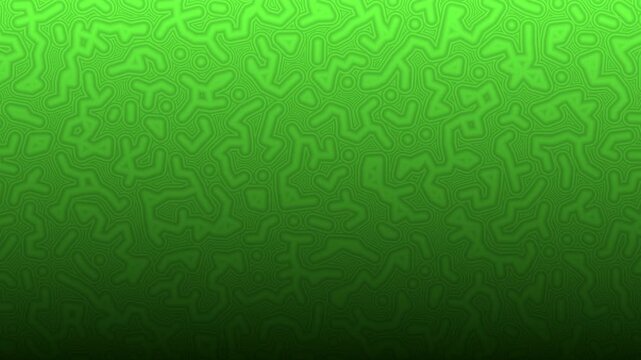Abstract behongo green gradient background animation featuring broken fractured contour shapes that shift, change, and move in a jerky staccato motion.