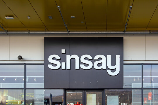 Popular Snsay fast fashion store logo on a facade of local city building in Belgrade capital of Serbia