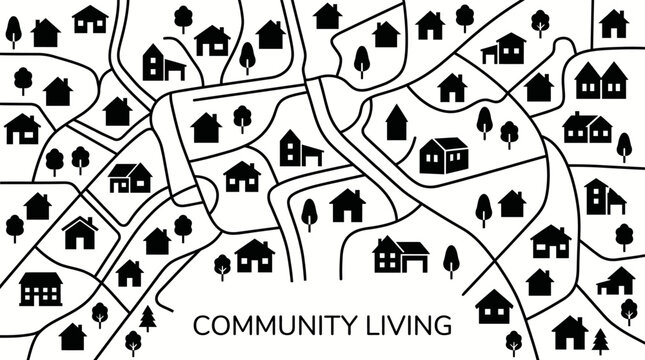 Urban Neighborhoods, Housing, and Green Spaces in a Graphic Format