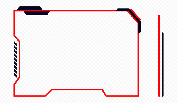 Interface futuristic glowing HUD frame panel technology user interface border display element design