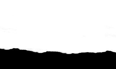 Fototapeta premium Black silhouette landscape mountain range at sunset
