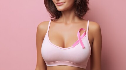 Fototapeta premium Breast Cancer Medical Concept Illustration Showing Malignant Tumor Development in Female Breast Tissue, Cancer Cell Growth, Oncology Pathology, Early Detection and Treatment Awareness for Women’s Heal
