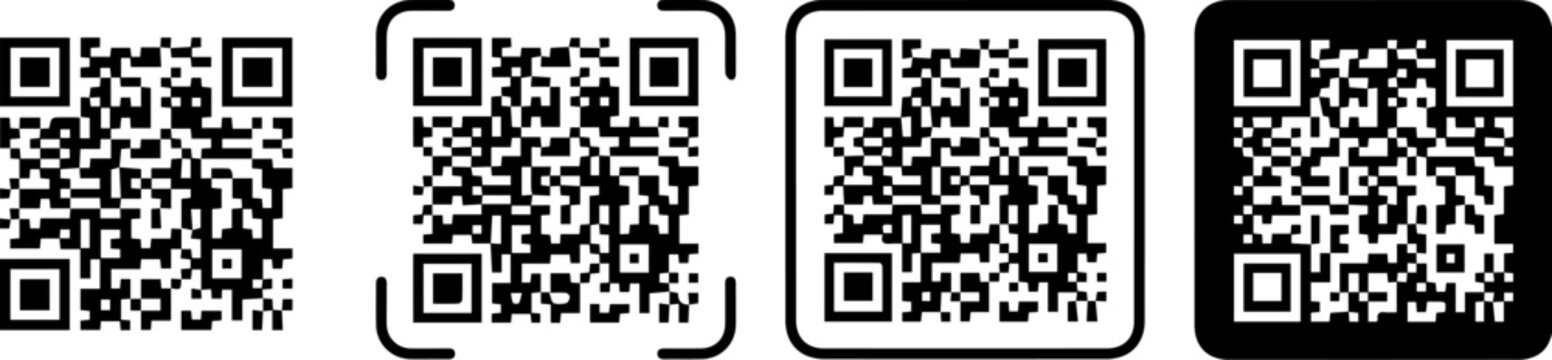 Scan QR code icons
